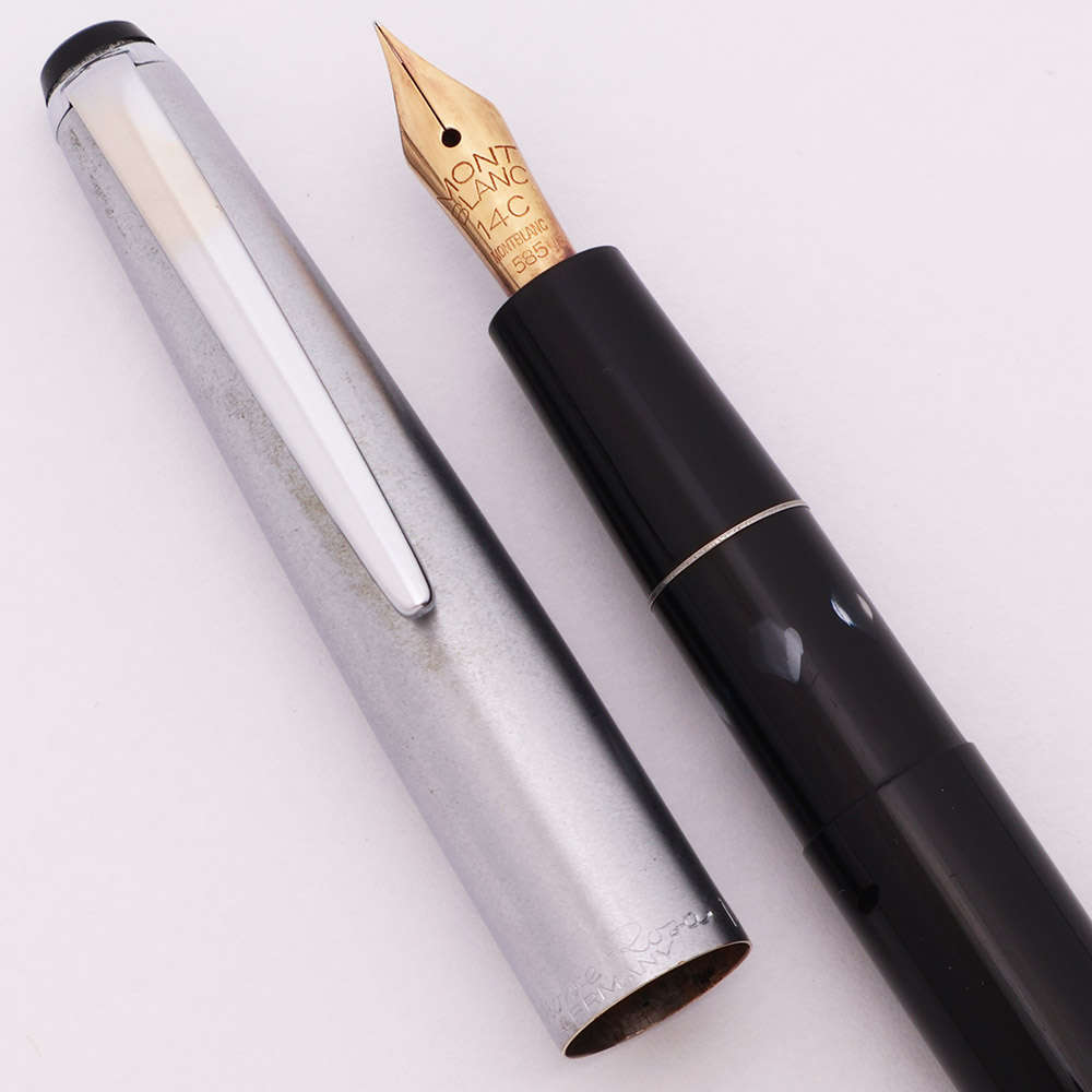 Montblanc Monte Rosa 0412 Fountain Pen (1960s) - Black w Brushed